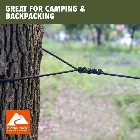 Heavy Duty 50FT Paracord Rope with 1100LB Strength for Camping & Outdoor Use
