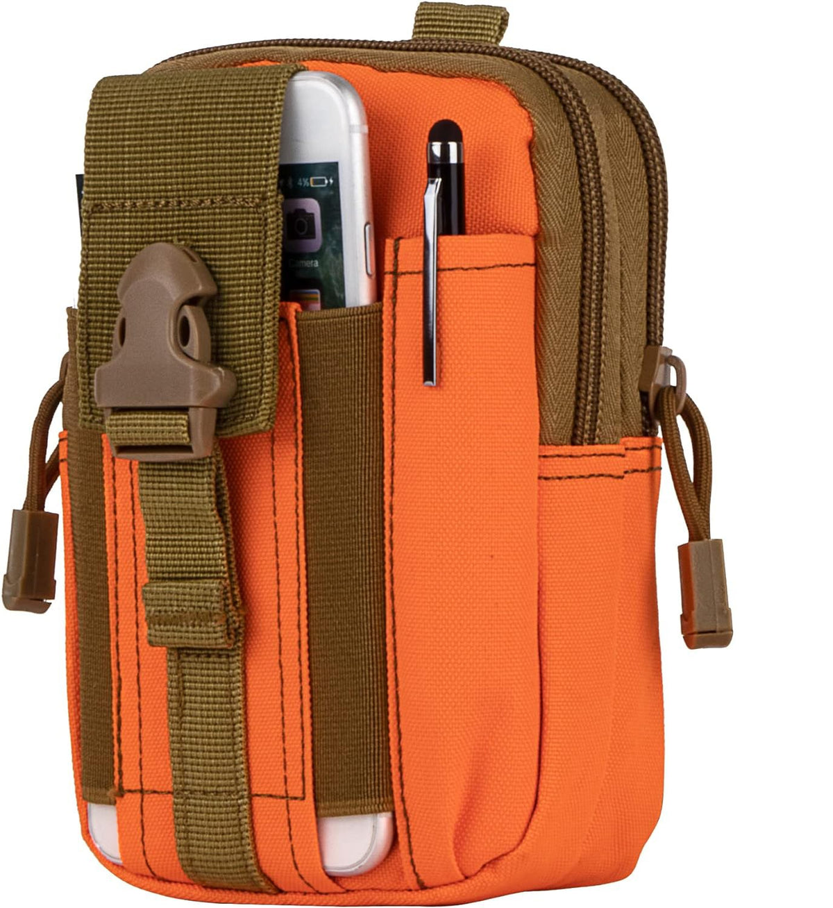 Tactical Molle Waist Pouch Utility Belt Bag Phone Holster for Outdoor & Work