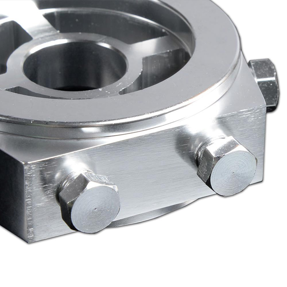 Universal Aluminum Oil Filter Sandwich Plate Adapter for Engine Oil Pressure