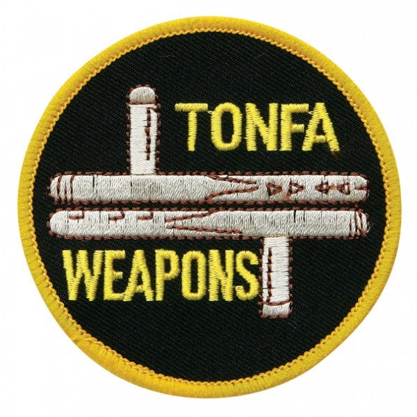 Martial Arts Tonfa Patch - 3 Inch Sew-On or Heat-Backed Weapon Emblem