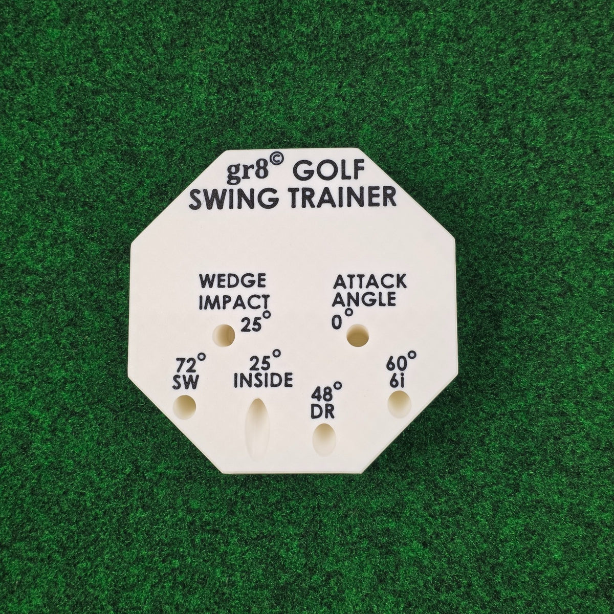 Compact Golf Swing Trainer with Alignment Stick - Weighted & Adjustable for Left/Right Hand