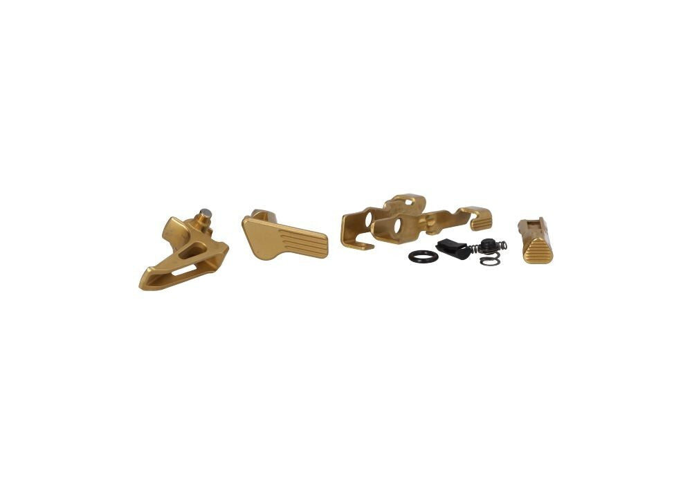 OEM Sig Sauer P320 Controls Parts Kit with Gold Finish & Flat Trigger