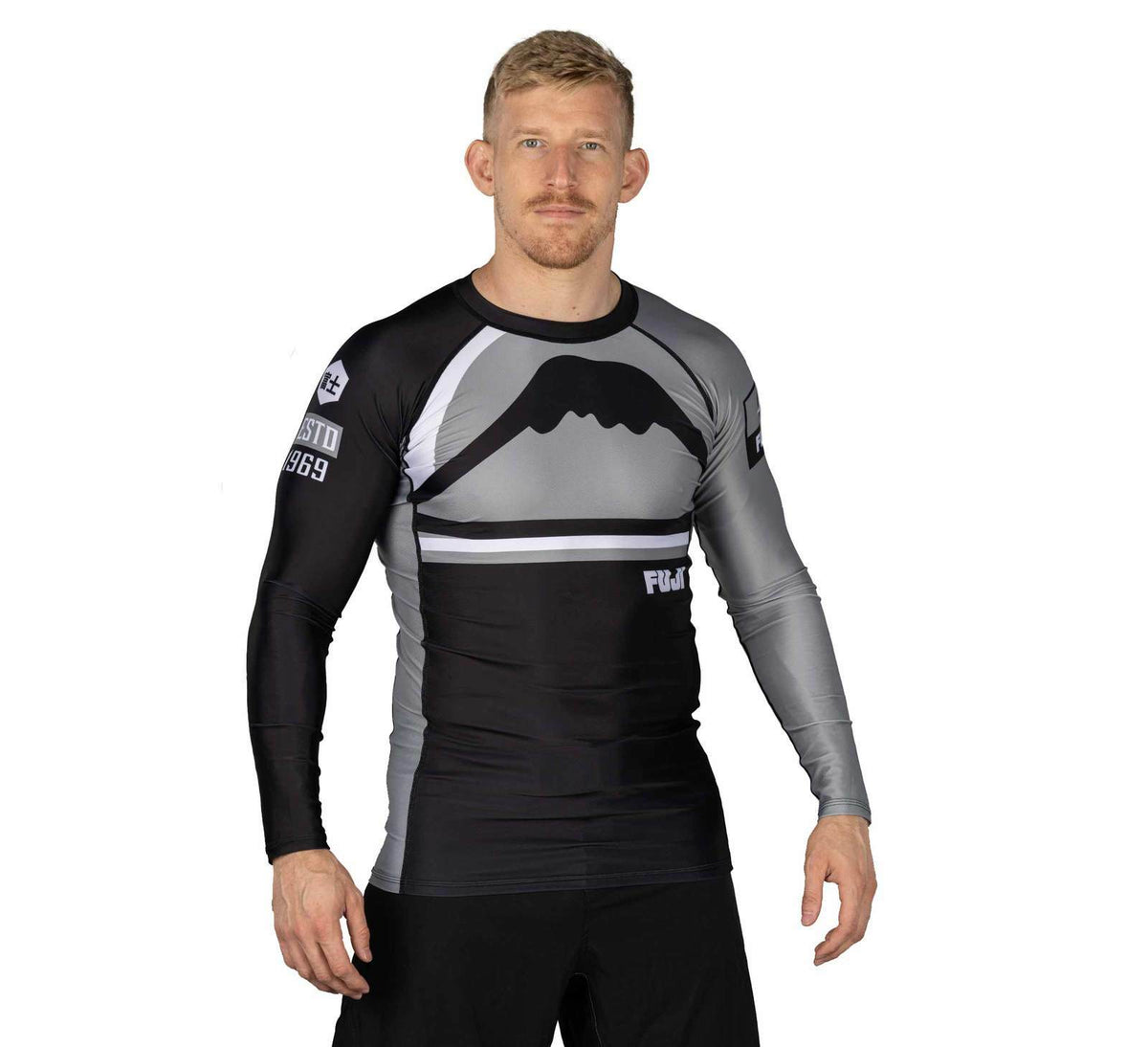 Long Sleeve MMA Rashguard for Jiu-Jitsu & BJJ - Grey