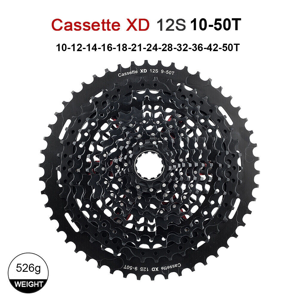 MTB Freewheel Cassette for Sram XD 11/12 Speed 9-50T 10-52T Compatible