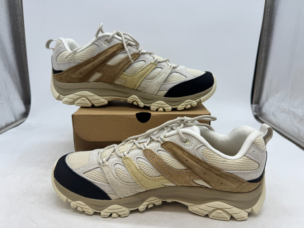 Men's Hiking Boots - Breathable Mesh, Durable Lace-Up Design, Parchment Color