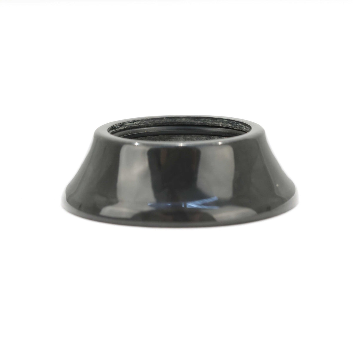 Cycling Headset Top Cap 28.6mm, 15mm Stack, Carbon Black