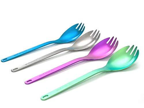 Titanium Spork - Ultralight Camping Utensil for Hiking & Outdoor Dining