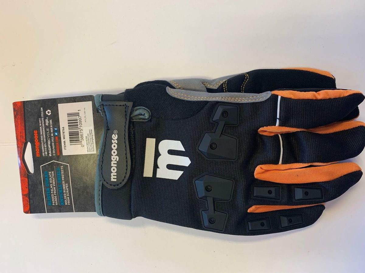 Bicycle Gloves Full Finger Padded MTB BMX Bike Gloves L/XL Black