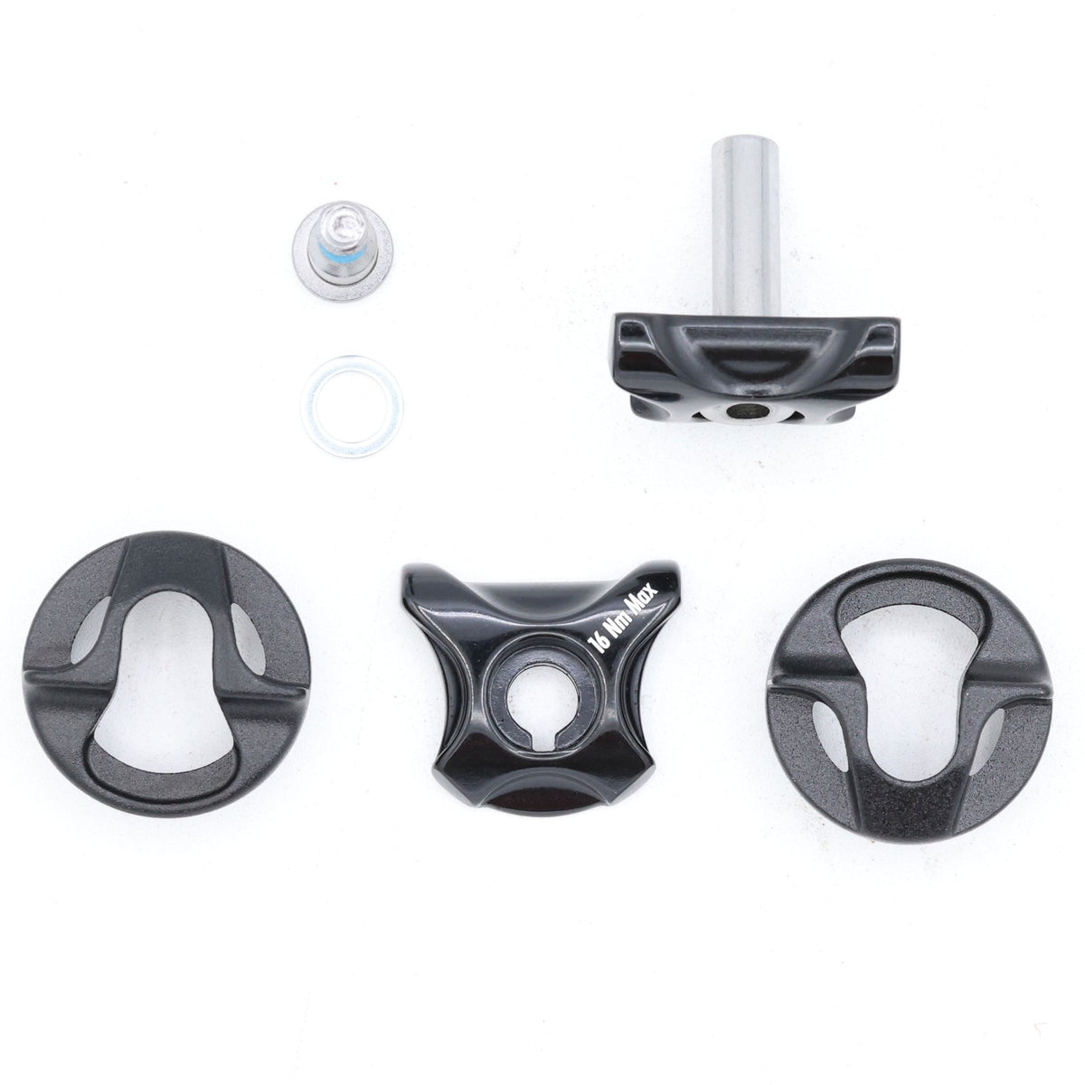Bicycle Seatpost Clamp Assembly 7x7mm Round Rails Black - Compatible with Bontrager