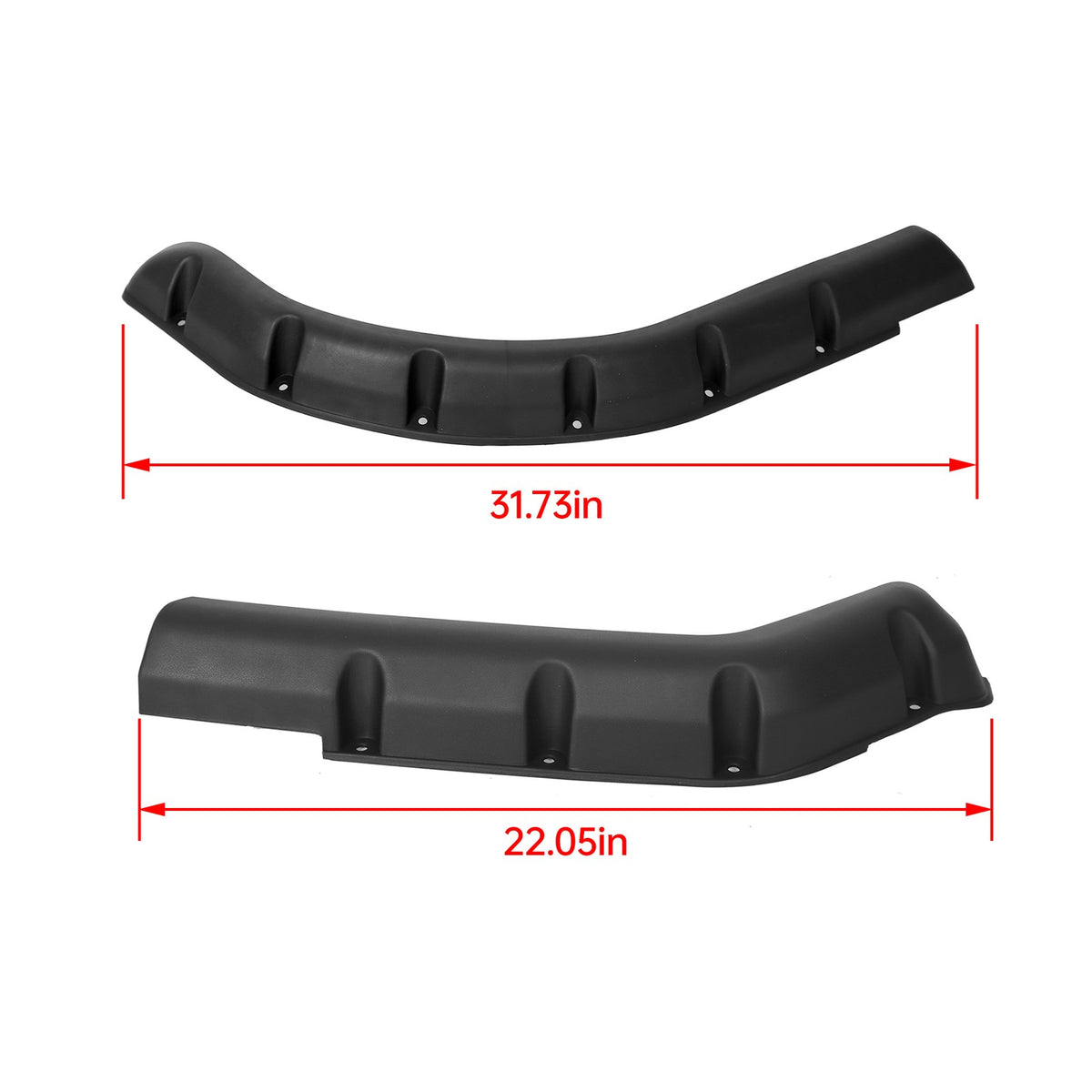 4PCS Golf Cart Fender Flares Front Rear with Steel Hardware for EZGO TXT 1994-2013