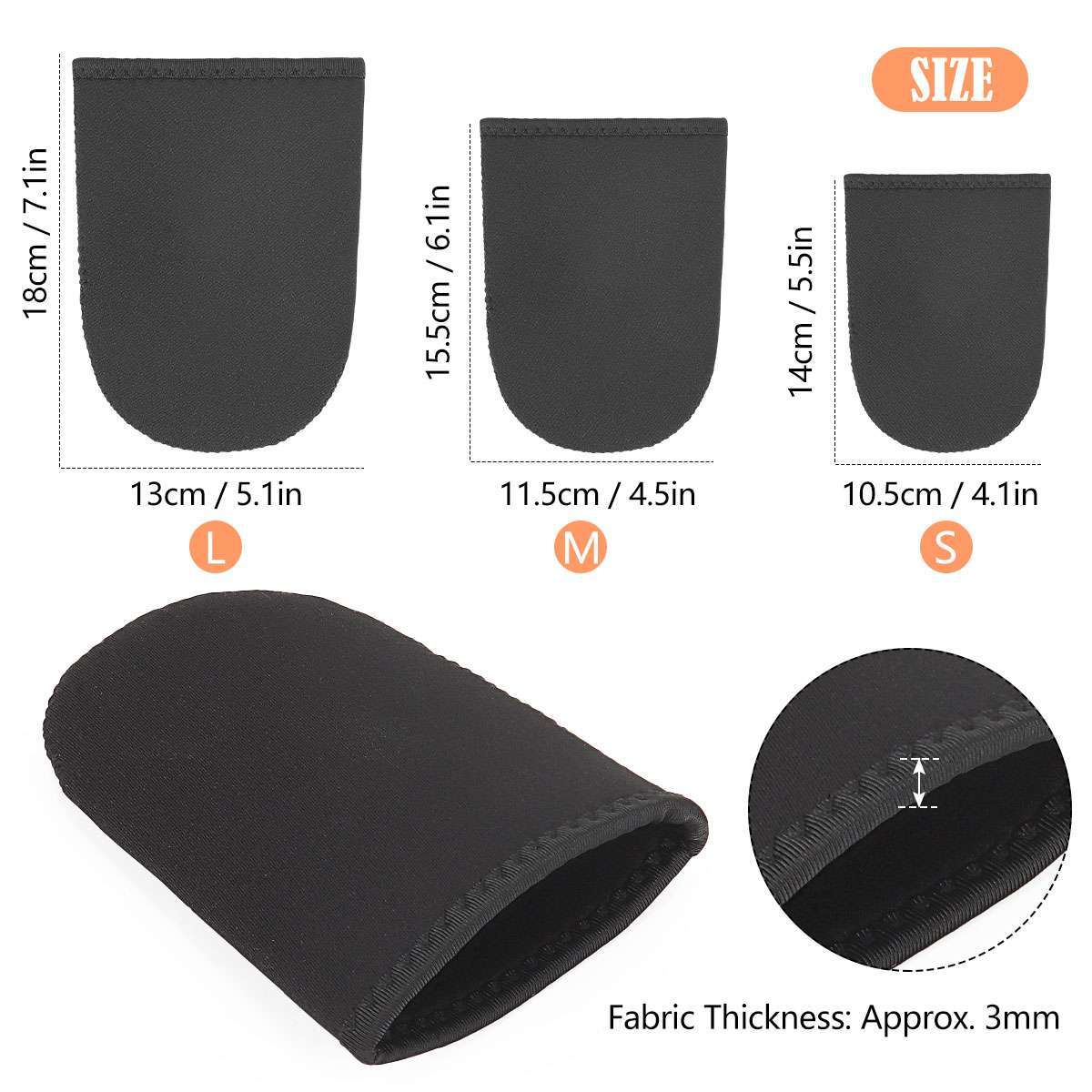 Neoprene Toe Covers for Winter Sports Skiing Cycling Warmers 3 Pairs