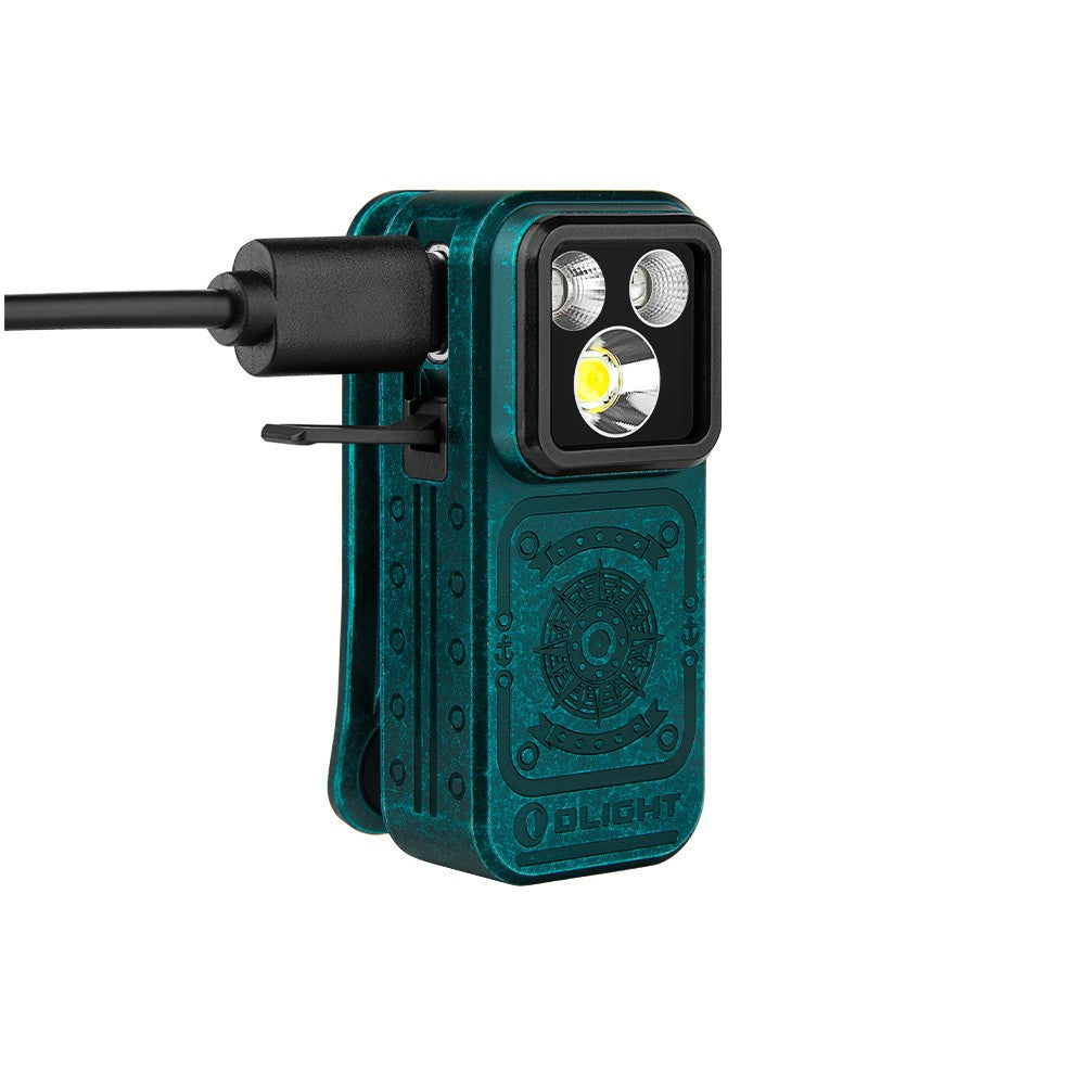 Olight Oclip Pro S Sunken Artifact Clip Flashlight with Headlamp Strap
