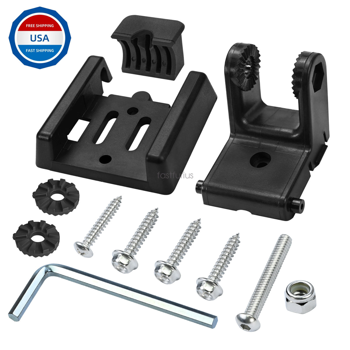 Marine Transducer Mounting Bracket for Fish Finder - Transom Mount