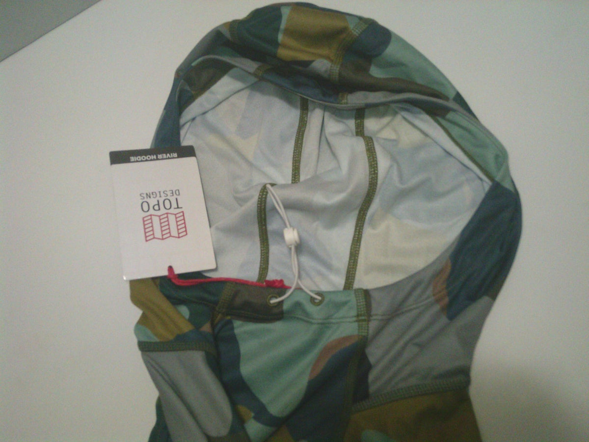 Men's Green Camo Hoodie 2XL - Topo Design Outdoor Apparel