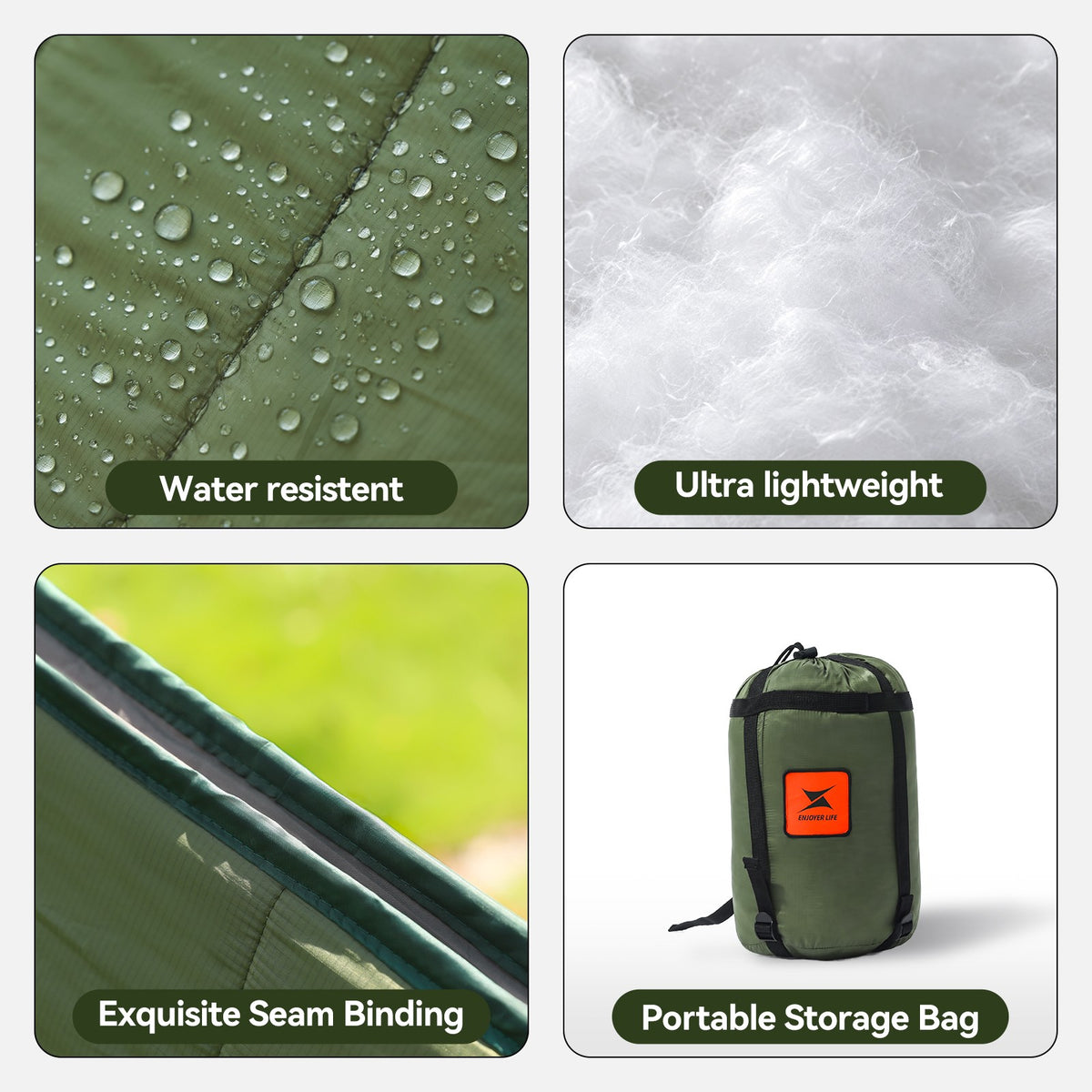 Camping Hammock with Mosquito Net Rainfly Under Quilt and Mat - Outdoor Gear