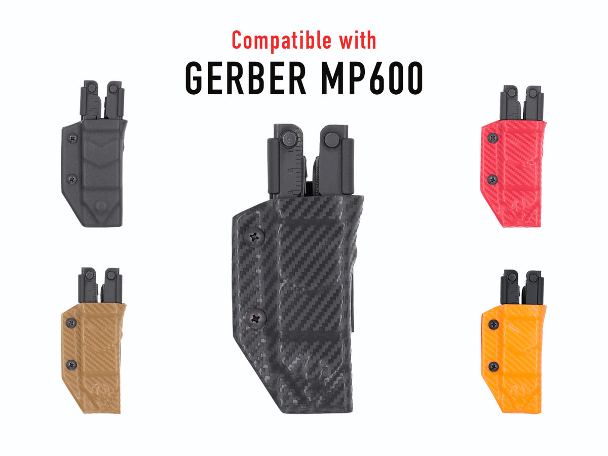 Kydex Multitool Sheath for Gerber MP600 - USA Made, Custom Fit, Durable Carrying Accessory