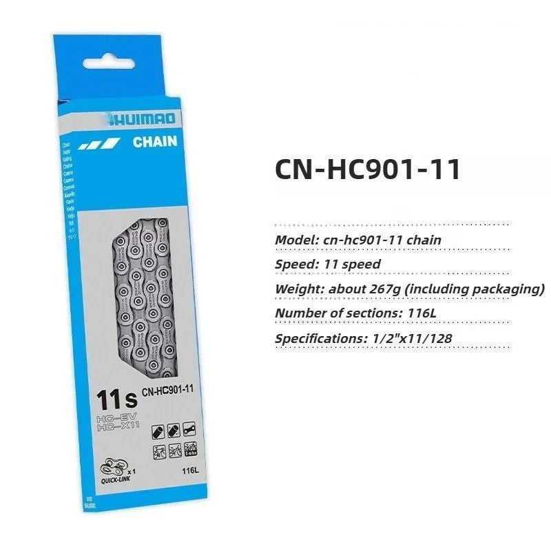 Universal Bike Chain for 6-12 Speed MTB Road Hybrid Bikes - High Strength Steel