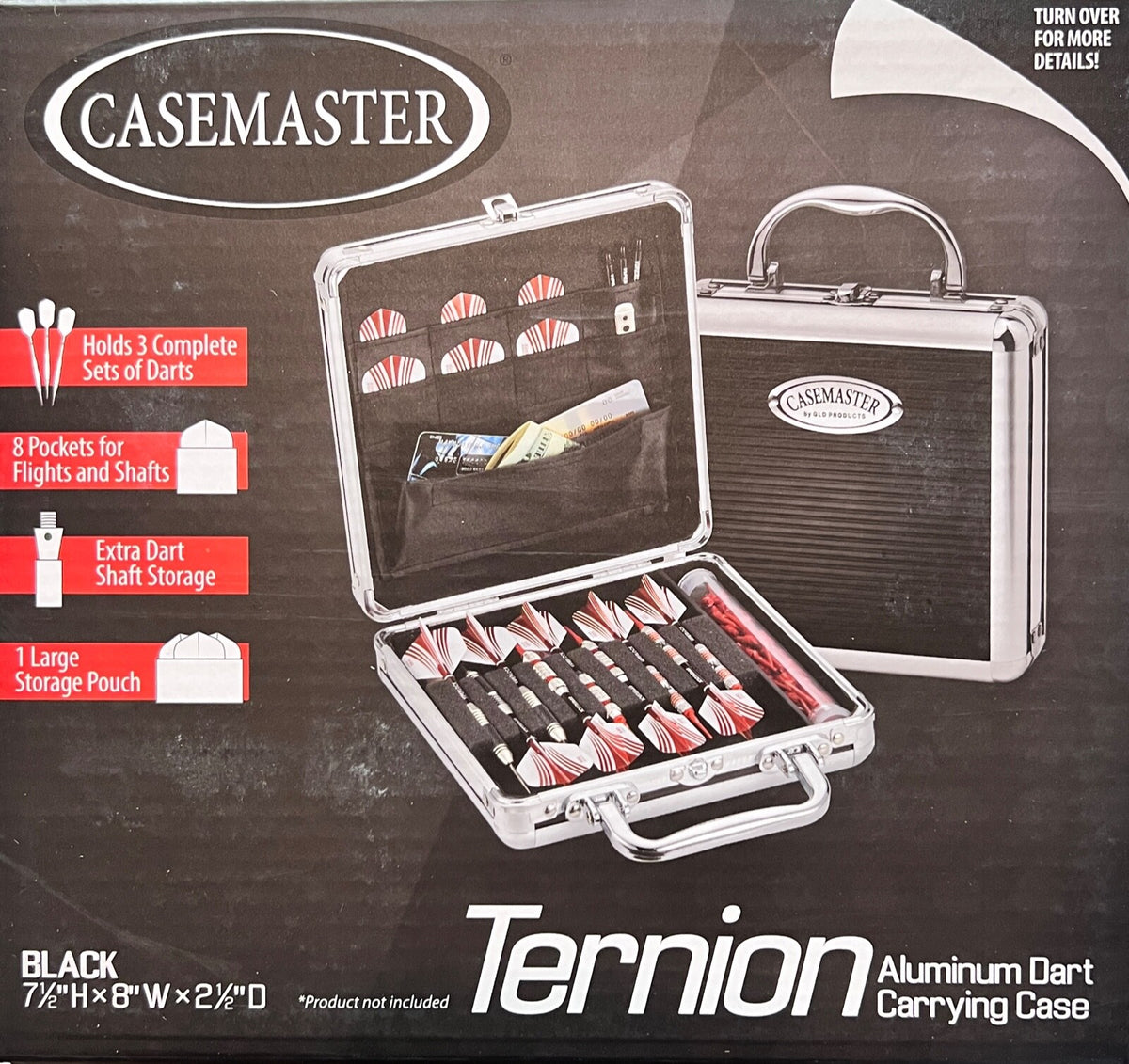 Casemaster Ternion Nine-Dart Aluminum Dart Case - Holds 9 Darts