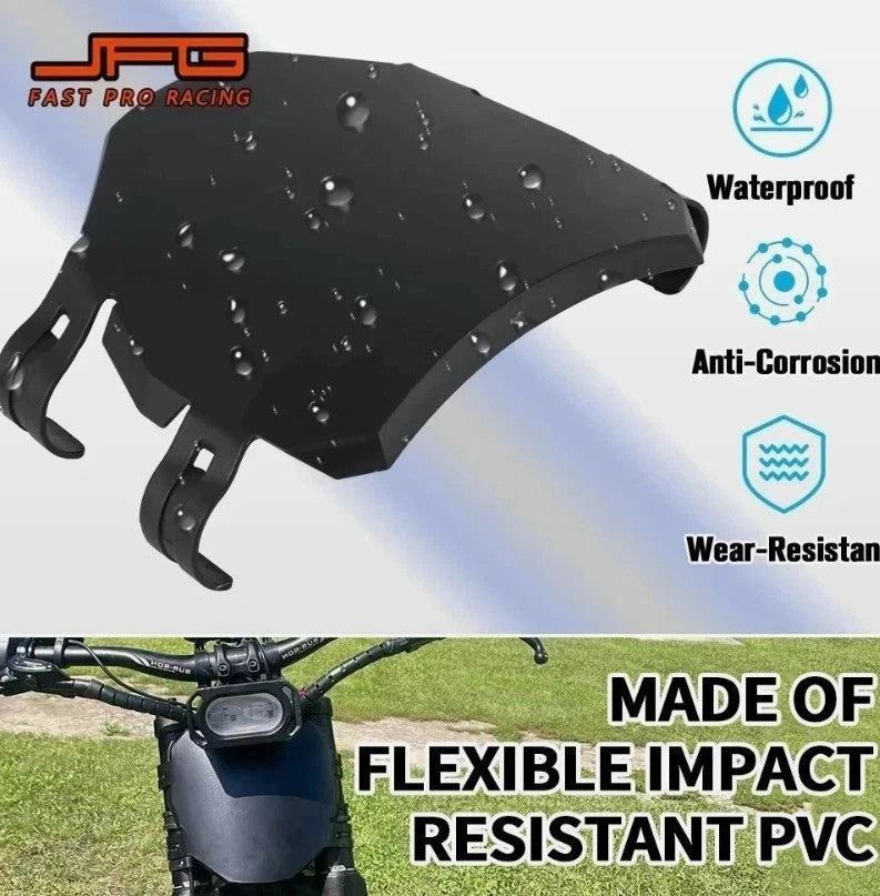 Universal Black Number Plate with Zip Ties for Electric Bikes and Mountain Bikes