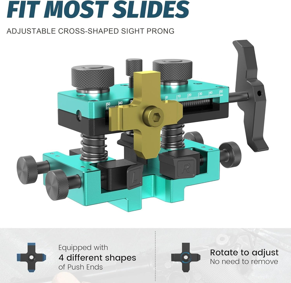 Pistol Sight Pusher Tool for Handguns - Heavy-Duty Adjustment & Removal