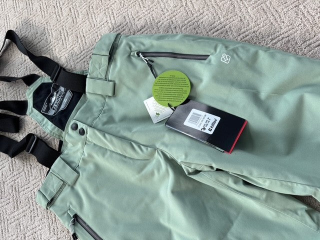 Women's Waterproof Ski Snow Pants with Detachable Straps Size 8