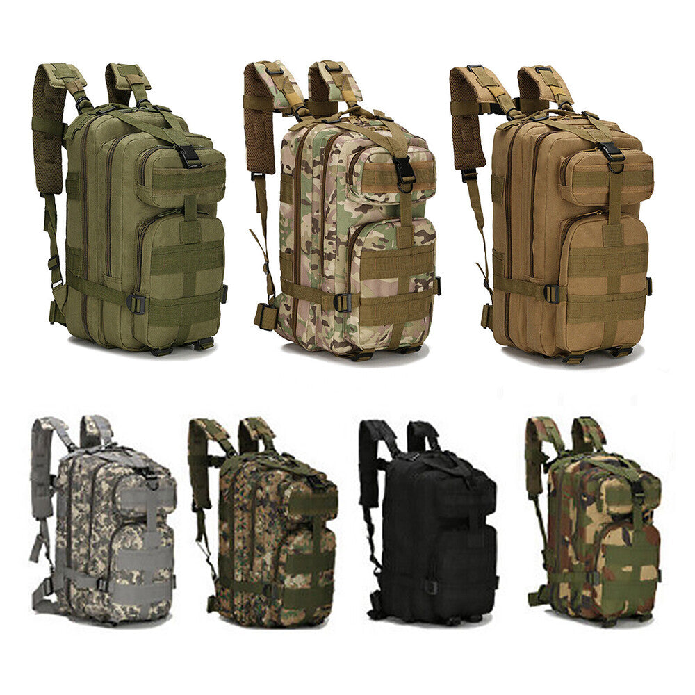 Military Tactical 600D Army MOLLE Outdoor Backpack Camping Hiking Survival Bag