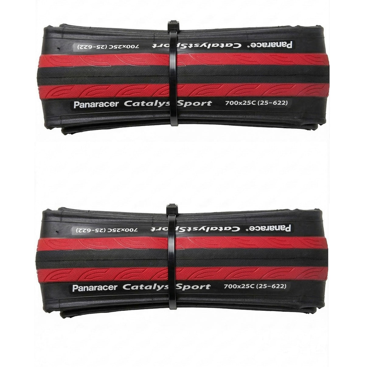 Cycling Road Tires 700x25c Lightweight Folding Bead Set of 2