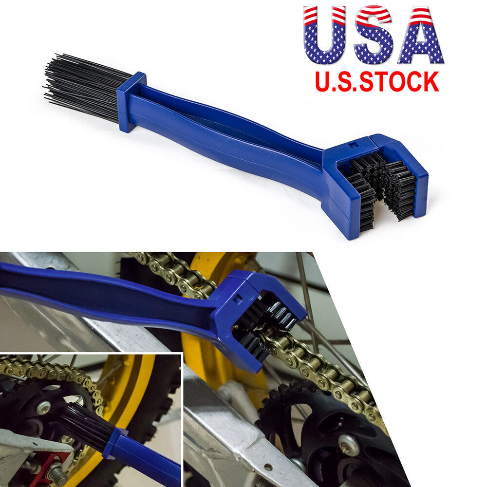 Motorcycle Chain Cleaning Brush - Durable Nylon & Plastic Gear Cleaner