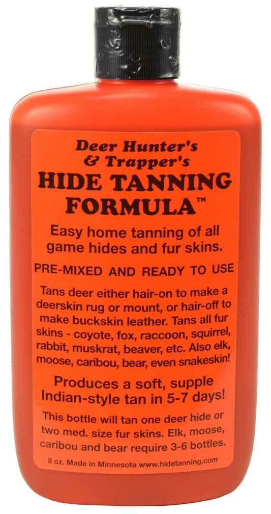 Trapper's Hide & Fur Tanning Formula - 8 oz for Leather & Fur Crafting