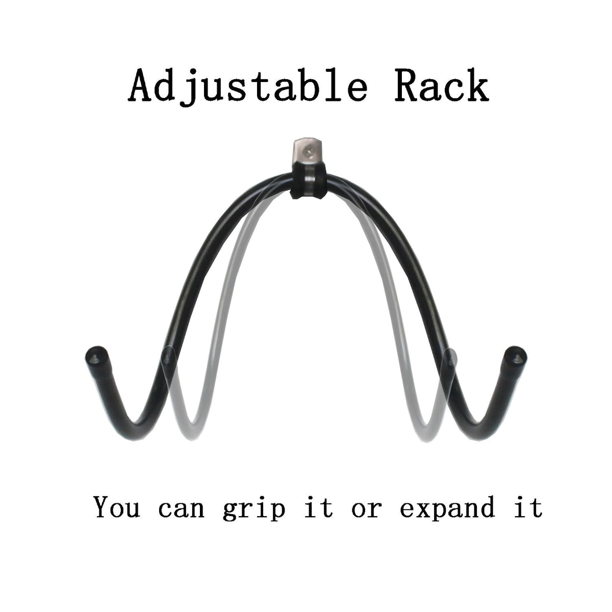 Wall Mount Football Rack Holder Display Storage Case Black Metal