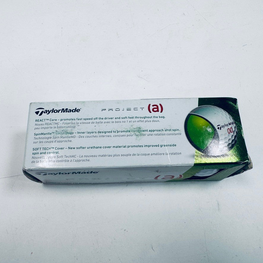 Golf Balls 3-Pack - White TaylorMade Project (a) Golf Balls for Beginners and Professionals