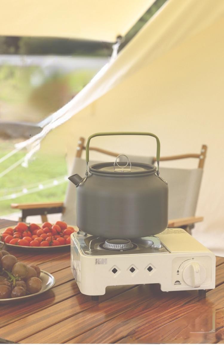 Portable Aluminum Camping Kettle 0.8L-2.5L for Hiking, Picnic & Travel