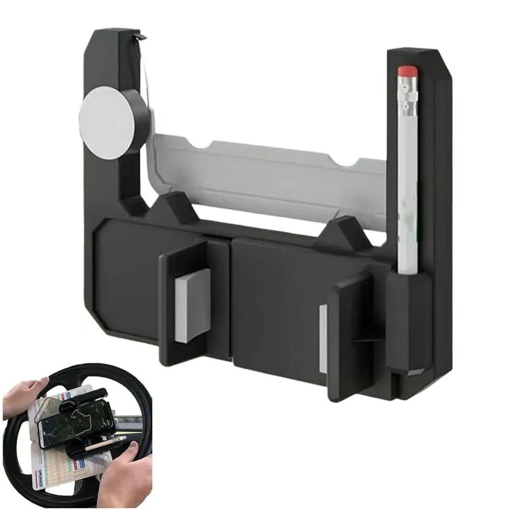 Golf Cart Steering Wheel Phone Mount - Flip-Up Smartphone Holder for Golf Cart