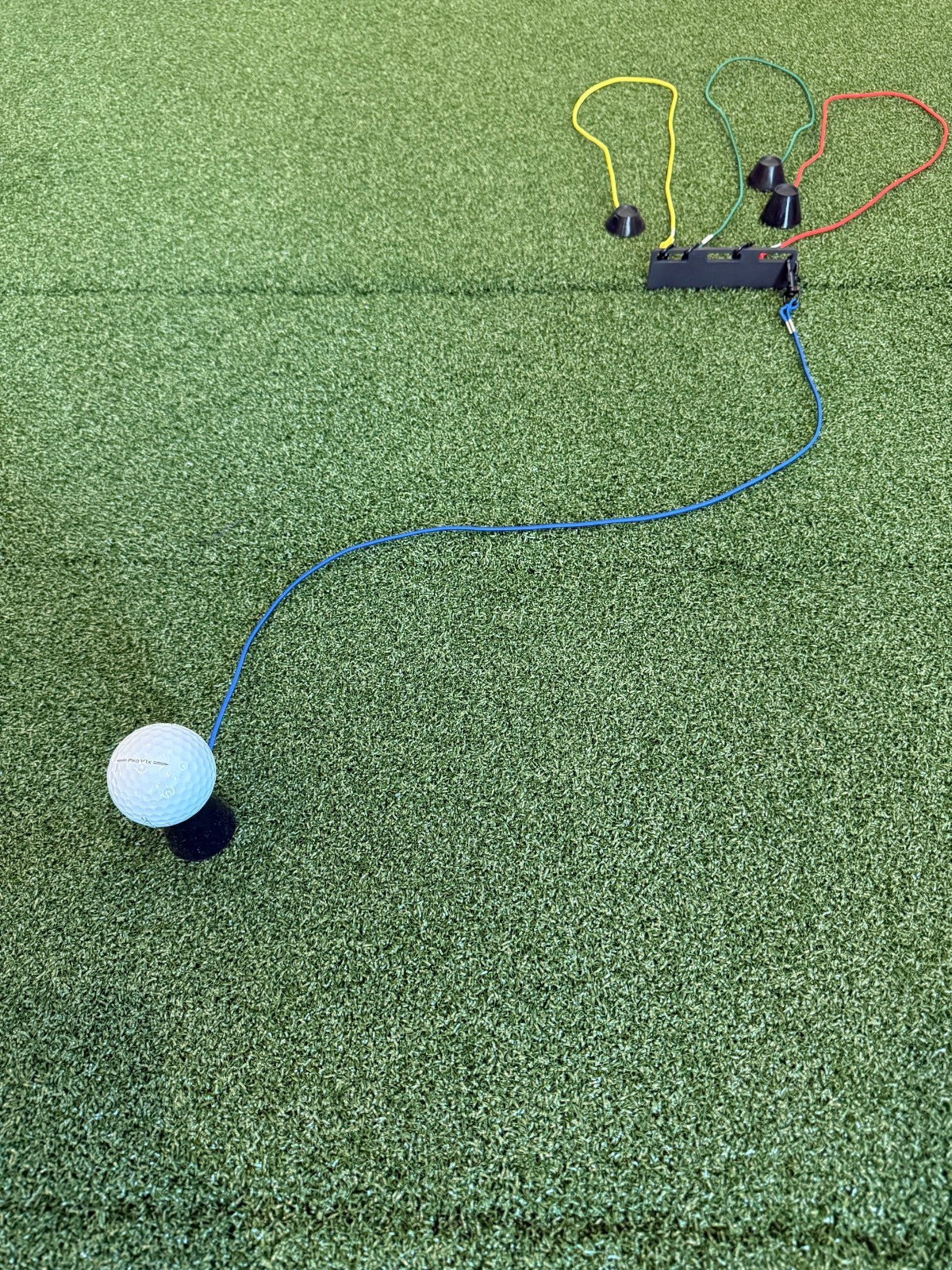 3FT Golf Simulator Tees - Durable Silicone with Swivel & Bungee Cord