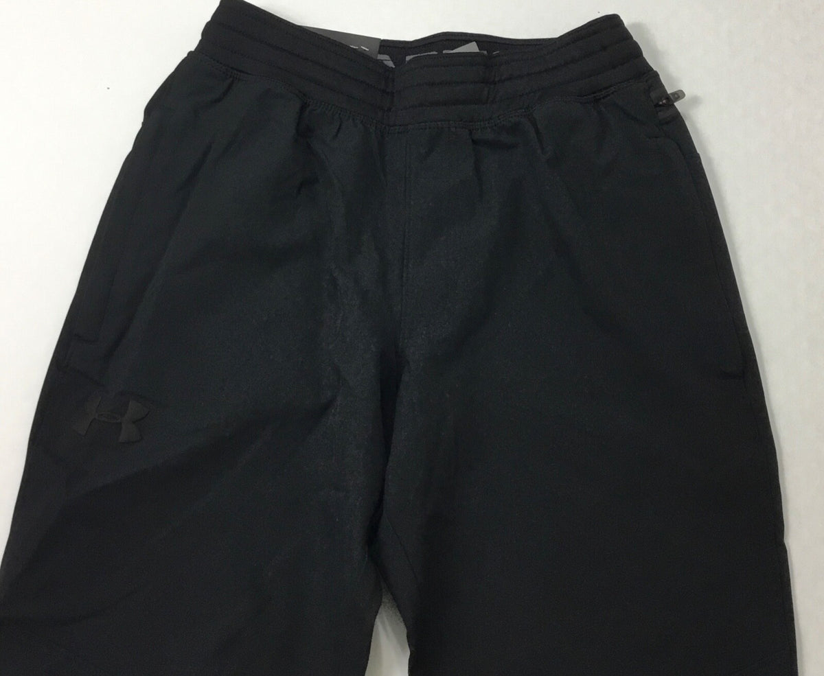 Men's 32-inch Water-Resistant Woven Training Pants with Stretch & Pockets