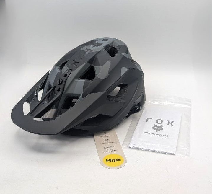 Mountain Bike Helmet with MIPS - Black Camo, Large