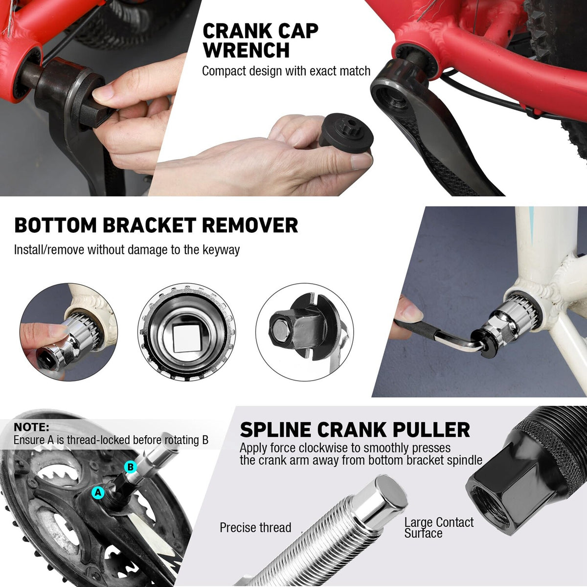 31-Piece Bicycle Repair Kit with Storage Box - Compatible with Most Bikes