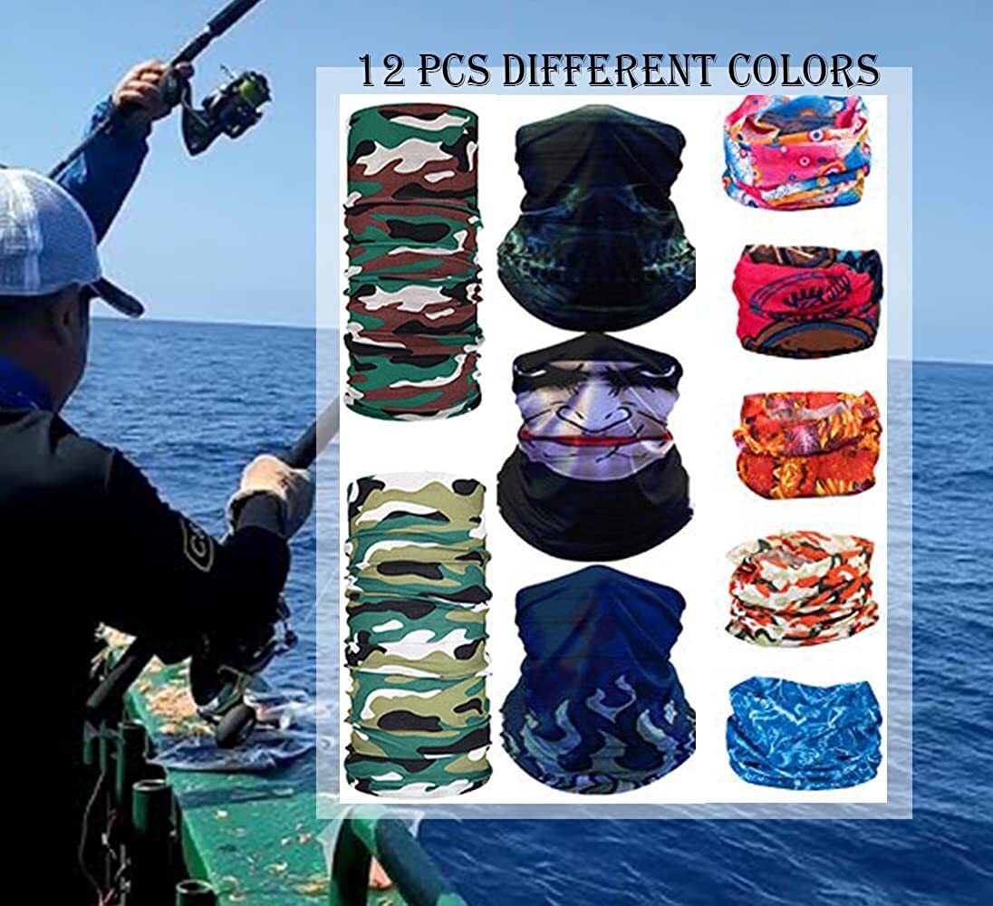 12 Pack Skull Face Masks - Cold Weather Motorcycle Balaclava Gaiter