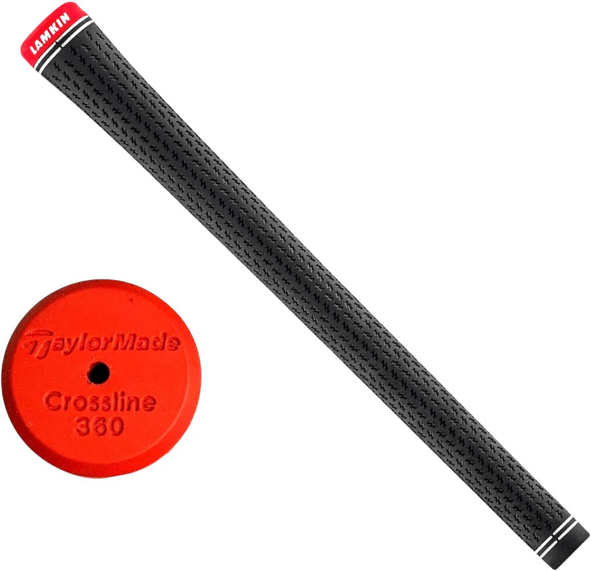Golf Grip Set of 13 Black Crossline 360 Standard Size for Clubs