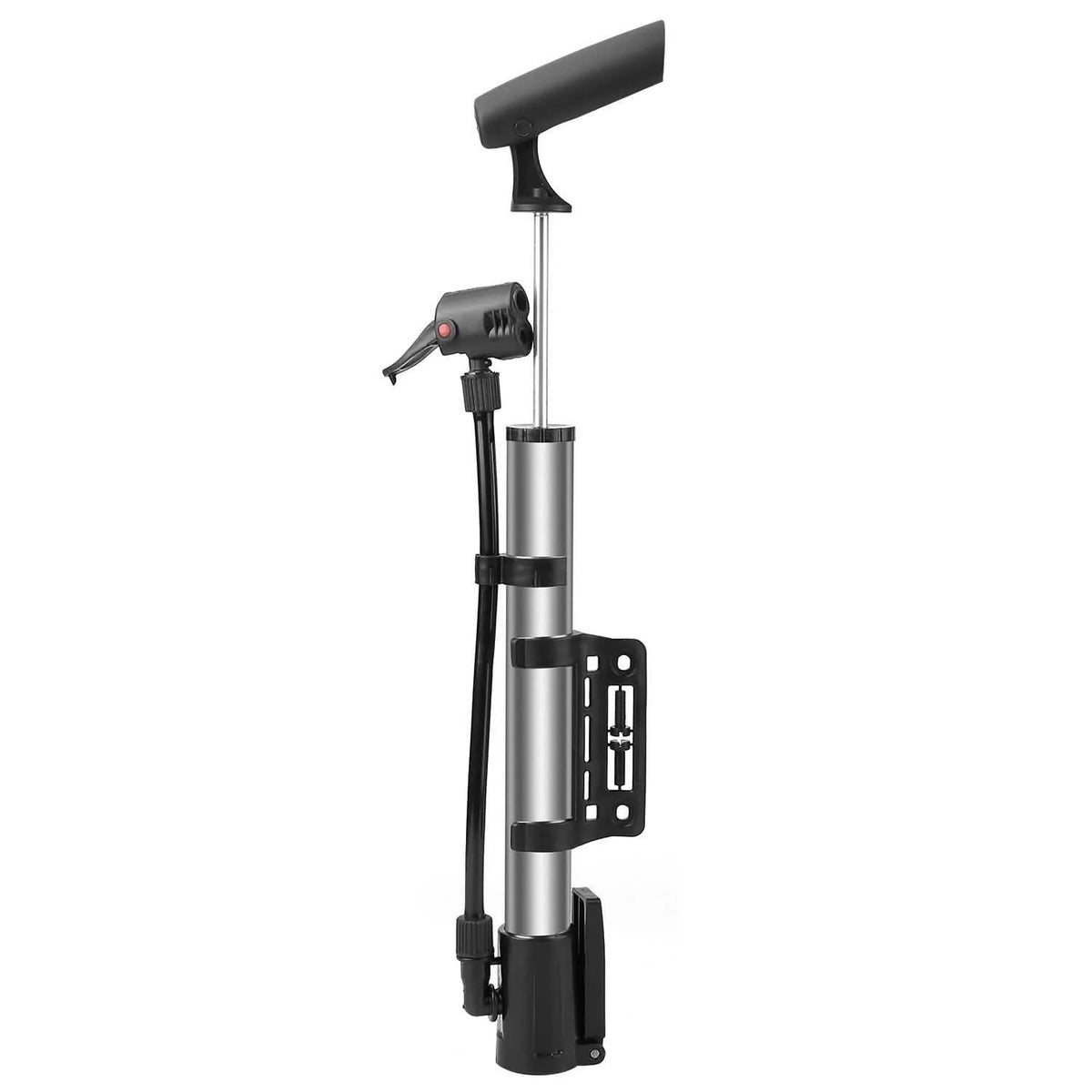 Mini Bike Pump Portable Bicycle Tire Inflator with Sports Ball Adapter
