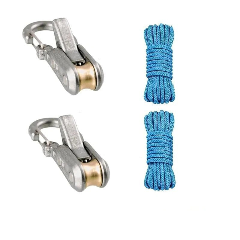 Retractable Rope Tie Down Hooks with Cam Buckle for Cargo & Camping