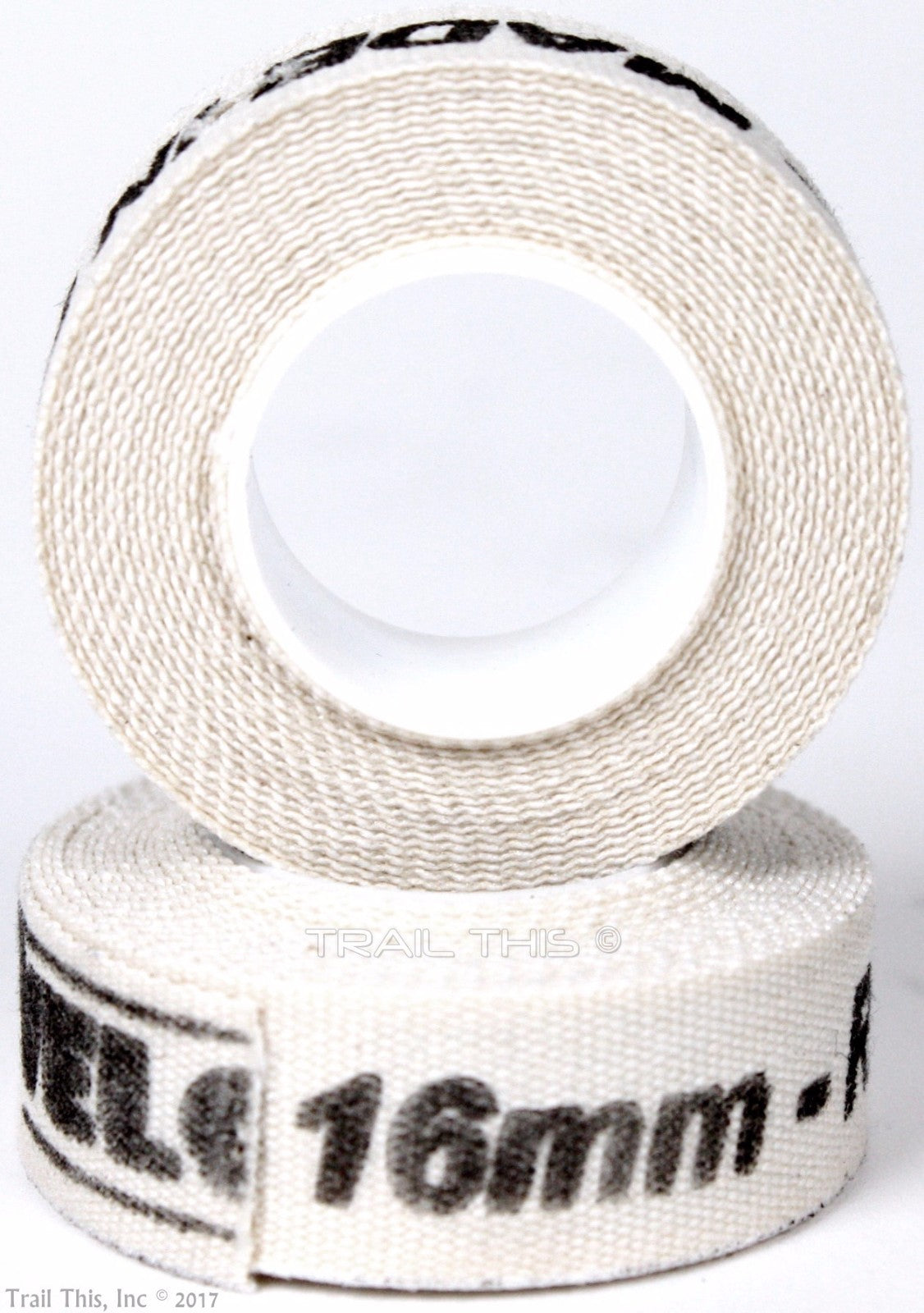 Bike Rim Tape Cloth Cotton 16mm Adhesive Road Wheel Strip - White