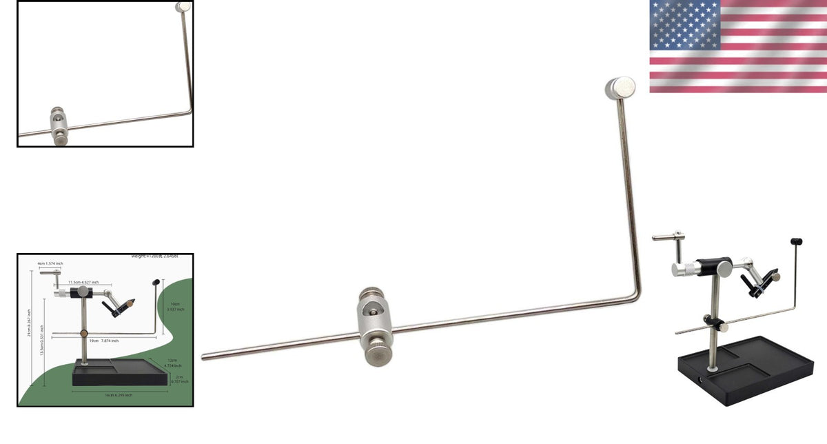 Metal Fishing Bobbin Cradle - Durable Fly Tying Accessory for Anglers