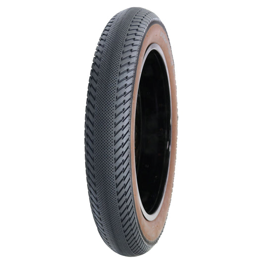 20x4 Inch E-Bike Fat Tire - Tan Sidewall, Wire Bead, Urban Cruiser