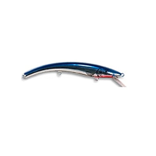 Deep Diving Minnow Lure - 4-9/16 Inch, 1/4 oz, Max 21 ft Depth, Chrome Blue