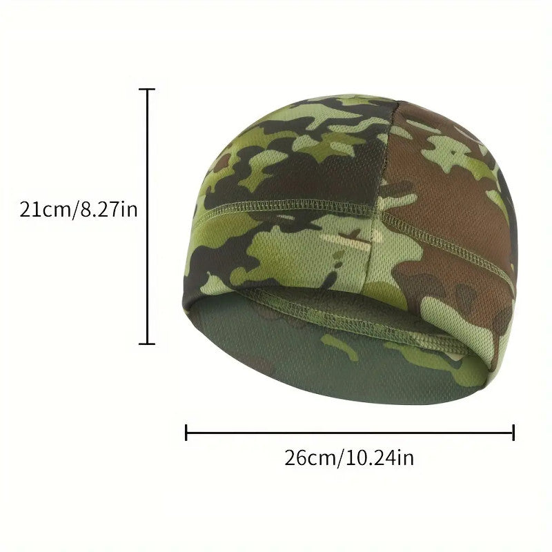 Camo Fleece Beanie Winter Hat Windproof Snow Skully Unisex