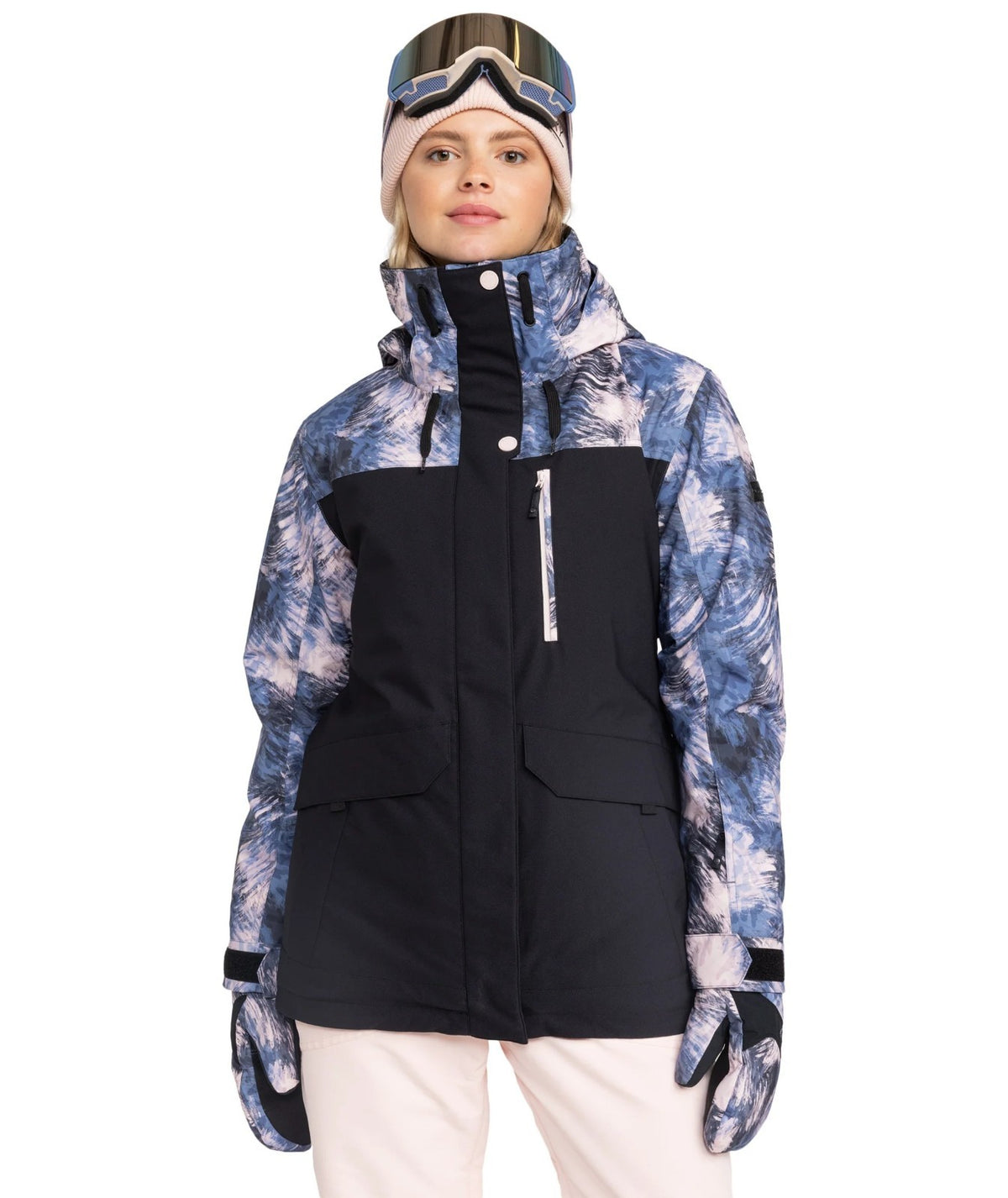 Roxy Dawnrae Women's Parka Jacket Windproof Warm Coat XL Dark Night