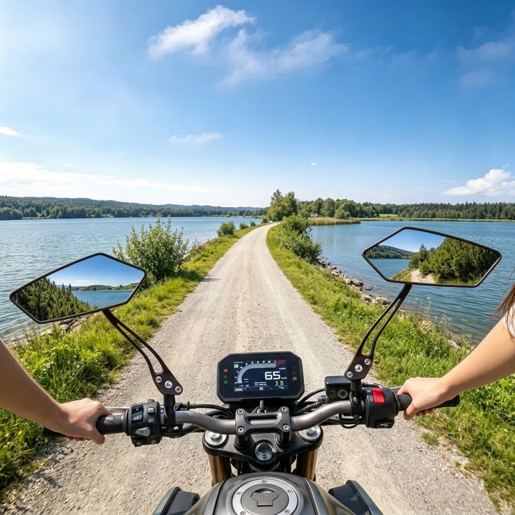 HD Bike Mirrors - 360° Adjustable Rear View Bicycle Handlebar Mirrors
