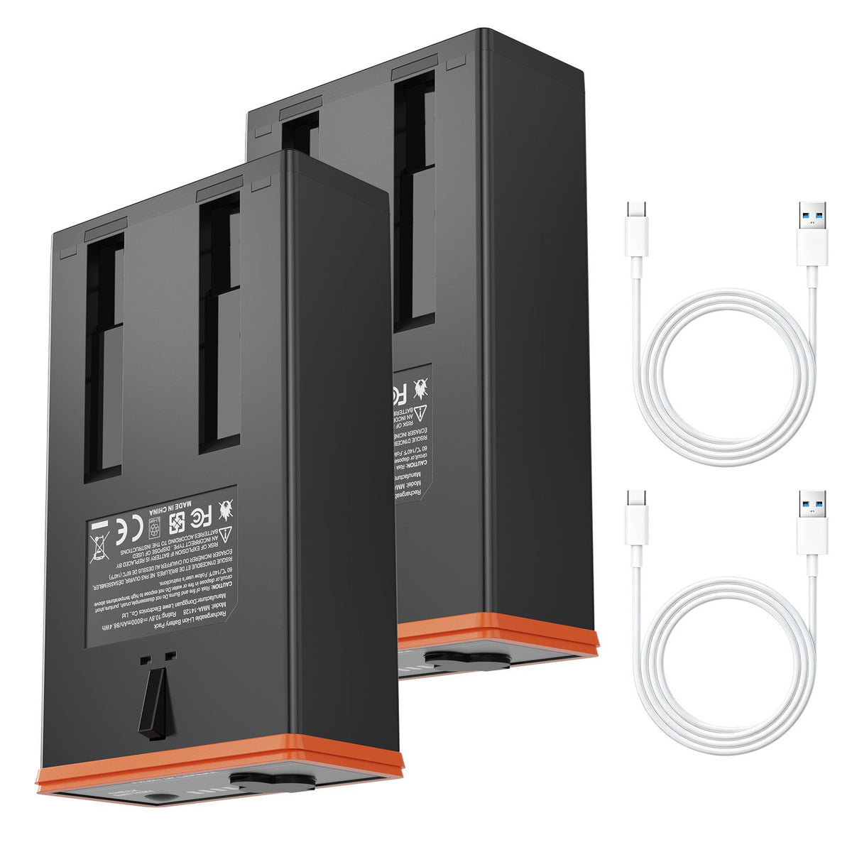 2-Pack Moultrie Edge Trail Camera Battery 8000mAh Lithium Power Pack