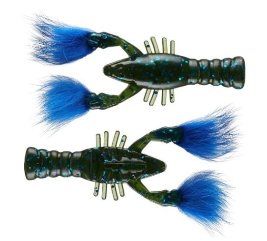 Soft Plastic Craw Baits for Fishing - 3-Inch 4-Pack Multi-Color Variety